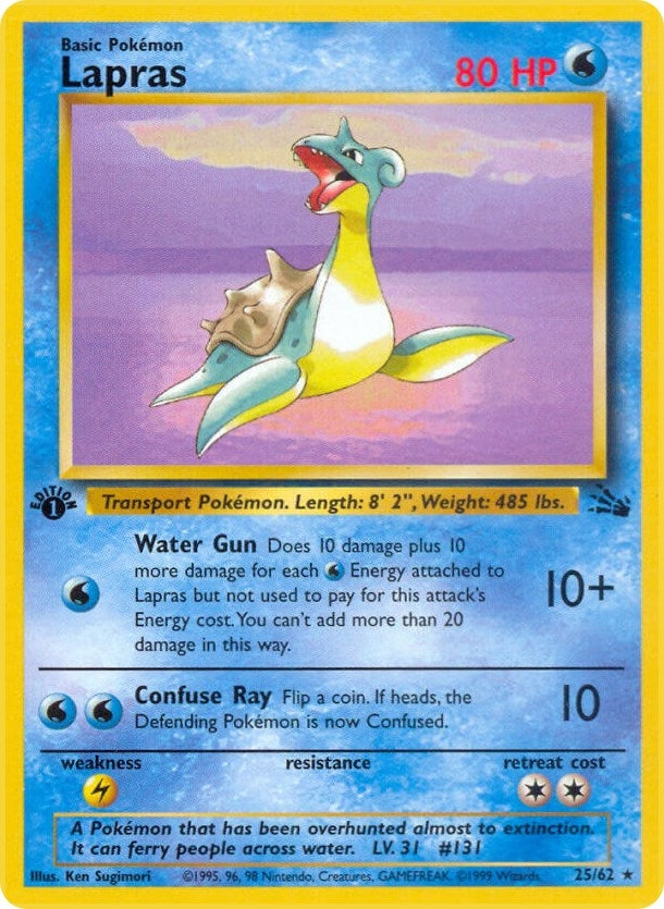 Image for Lapras (25) (25/62) (Fossil) (FO) - Pokemon