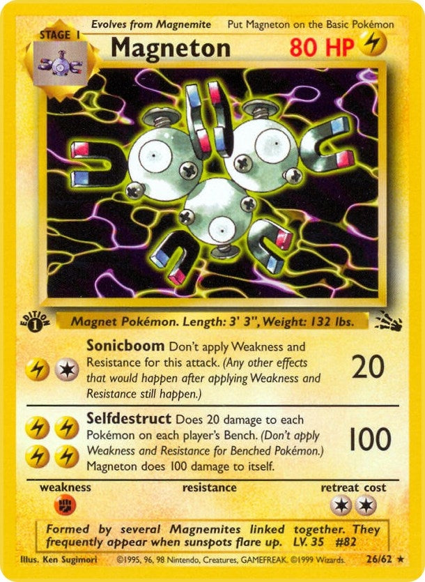 Image for Magneton (26) (26/62) (Fossil) (FO) - Pokemon