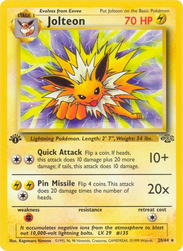 Image for Jolteon (20) (20/64) (Jungle) (JU) - Pokemon