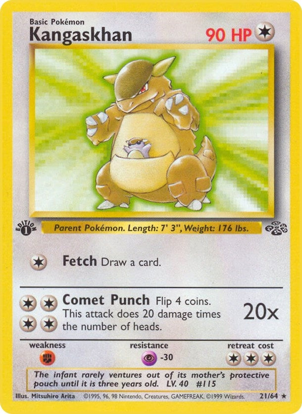Image for Kangaskhan (21) (21/64) (Jungle) (JU) - Pokemon