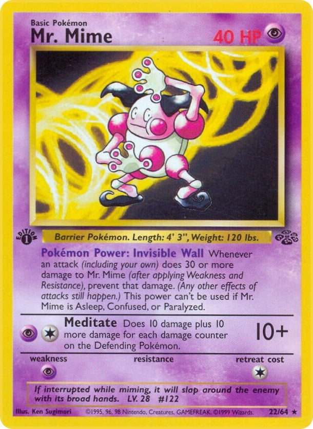 Image for Mr. Mime (22) (22/64) (Jungle) (JU) - Pokemon