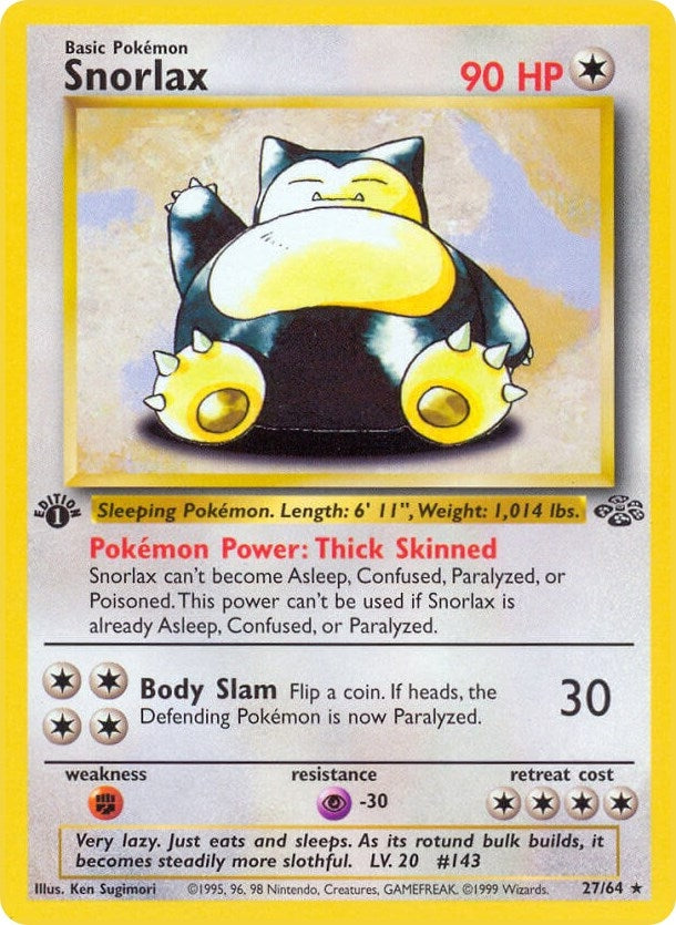 Image for Snorlax (27) (27/64) (Jungle) (JU) - Pokemon
