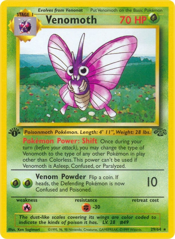 Image for Venomoth (29) (29/64) (Jungle) (JU) - Pokemon