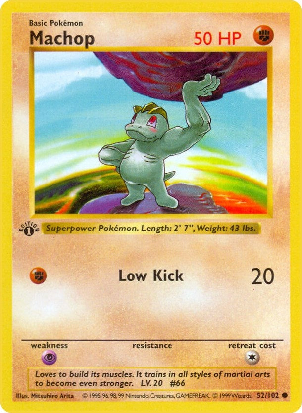 Image for Machop (052/102) (Base Set (Shadowless)) (BSS) - Pokemon