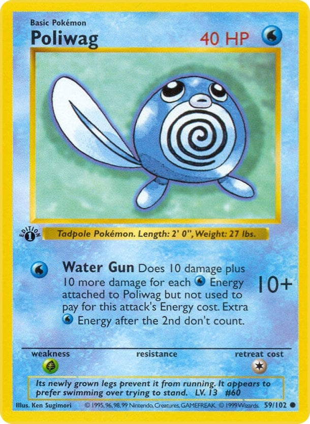 Image for Poliwag (059/102) (Base Set (Shadowless)) (BSS) - Pokemon