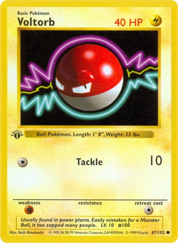 Image for Voltorb (067/102) (Base Set (Shadowless)) (BSS) - Pokemon