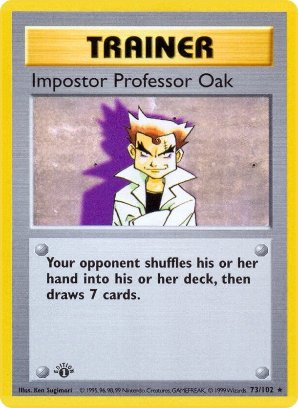 Image for Impostor Professor Oak (073/102) (Base Set (Shadowless)) (BSS) - Pokemon