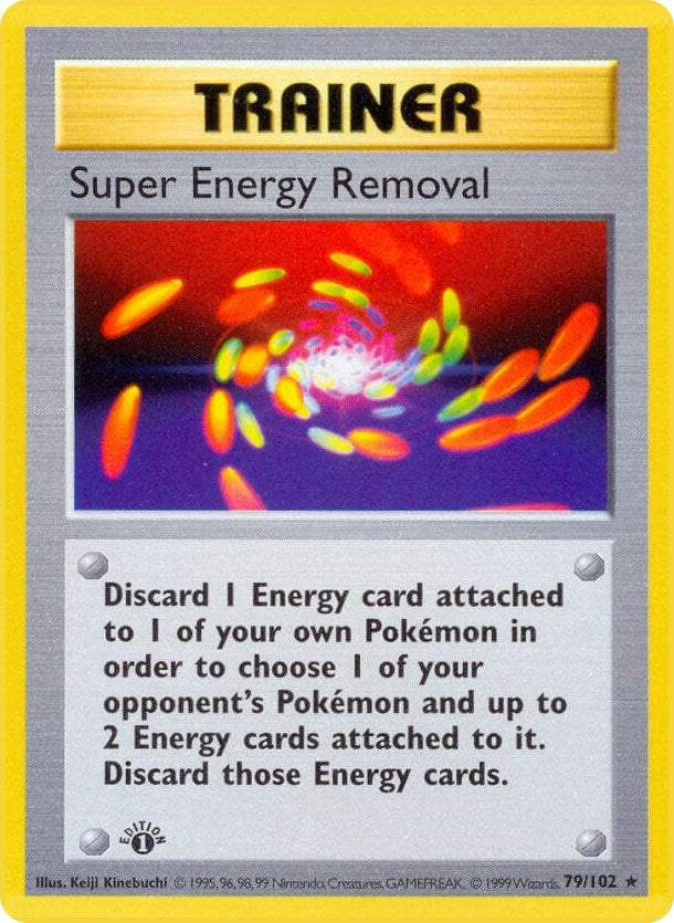 Image for Super Energy Removal (079/102) (Base Set (Shadowless)) (BSS) - Pokemon