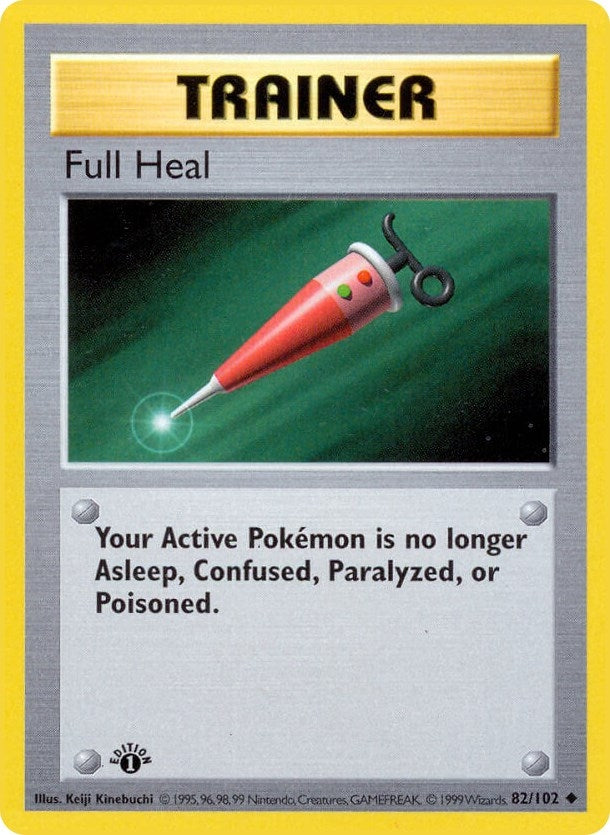 Image for Full Heal (082/102) (Base Set (Shadowless)) (BSS) - Pokemon
