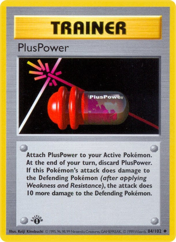 Image for PlusPower (084/102) (Base Set (Shadowless)) (BSS) - Pokemon