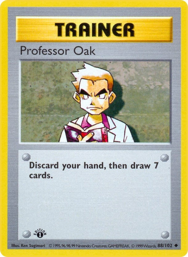 Image for Professor Oak (088/102) (Base Set (Shadowless)) (BSS) - Pokemon