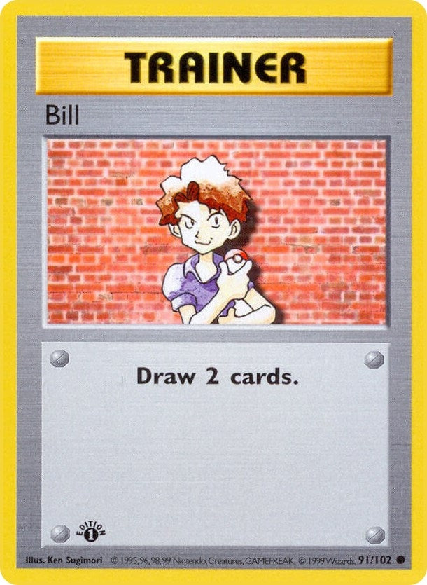 Image for Bill (091/102) (Base Set (Shadowless)) (BSS) - Pokemon