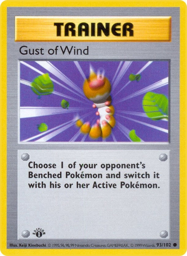 Image for Gust of Wind (093/102) (Base Set (Shadowless)) (BSS) - Pokemon