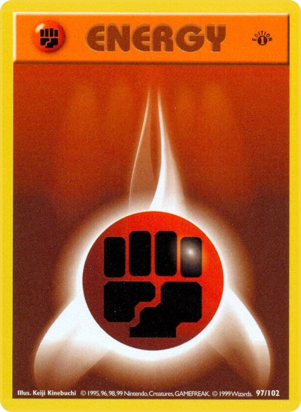 Image for Fighting Energy (097/102) (Base Set (Shadowless)) (BSS) - Pokemon