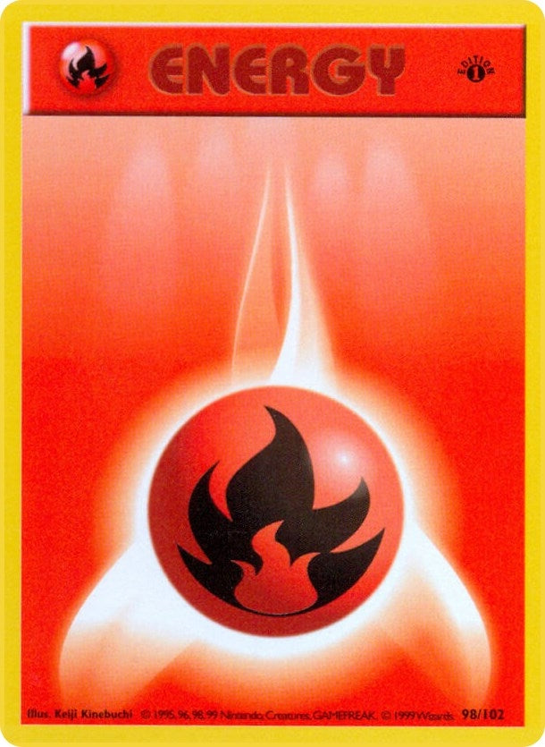 Image for Fire Energy (098/102) (Base Set (Shadowless)) (BSS) - Pokemon