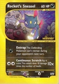 Image for Rocket's Sneasel - 5 [Winner] (005/009) (Best of Promos) (PR) - Pokemon
