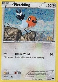 Image for Fletchling (011/012) (McDonald's Promos 2014) (M14) - Pokemon
