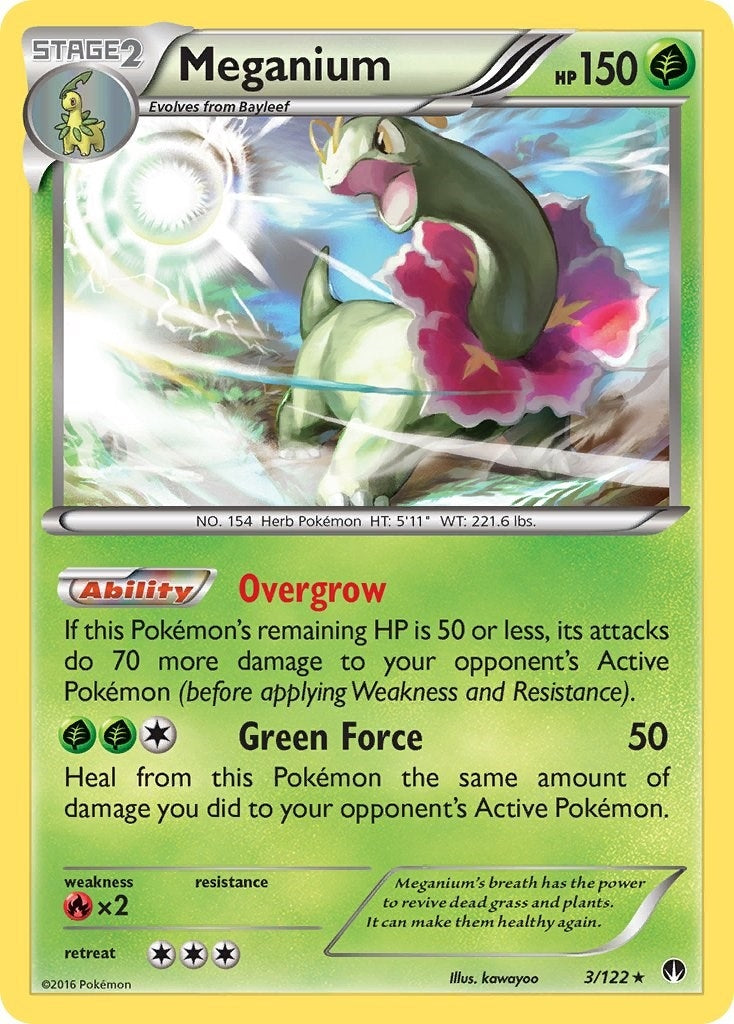 Image for Meganium (3/122) (XY - BREAKpoint) (BKP) - Pokemon