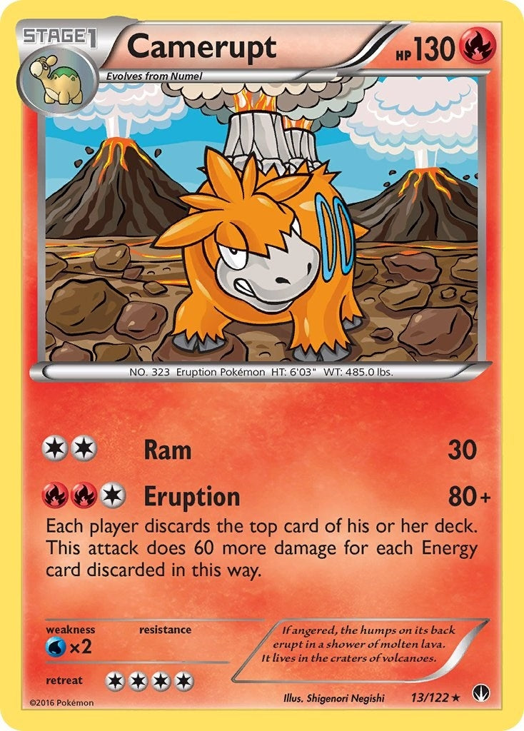 Image for Camerupt (13/122) (XY - BREAKpoint) (BKP) - Pokemon