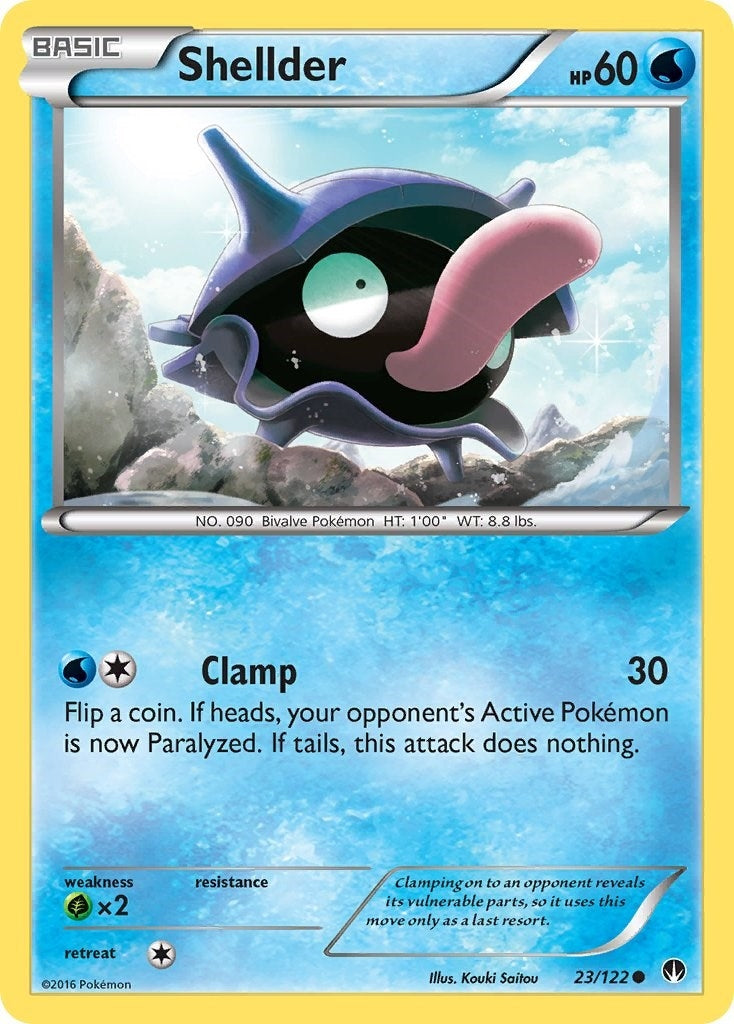 Image for Shellder (23) (23/122) (XY - BREAKpoint) (BKP) - Pokemon