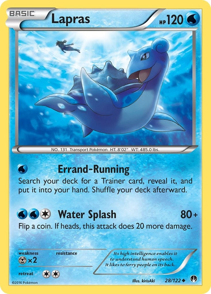 Image for Lapras (28/122) (XY - BREAKpoint) (BKP) - Pokemon