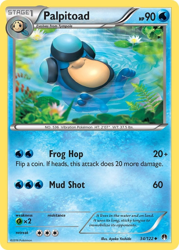 Image for Palpitoad (34/122) (XY - BREAKpoint) (BKP) - Pokemon