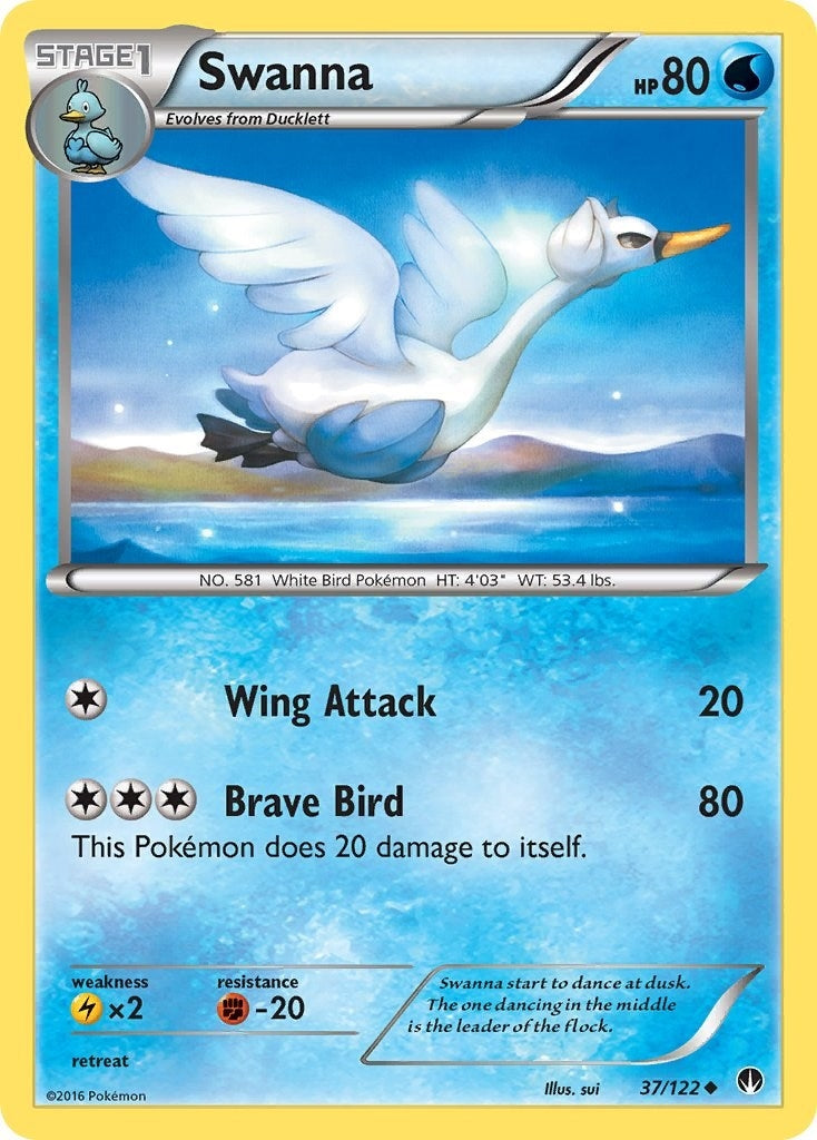 Image for Swanna (37/122) (XY - BREAKpoint) (BKP) - Pokemon