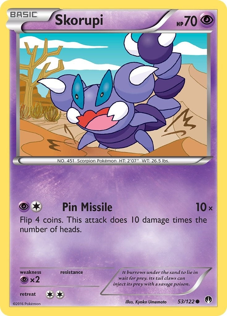 Image for Skorupi (53/122) (XY - BREAKpoint) (BKP) - Pokemon