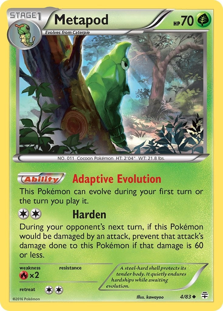 Image for Metapod (4/83) (Generations) (GEN) - Pokemon