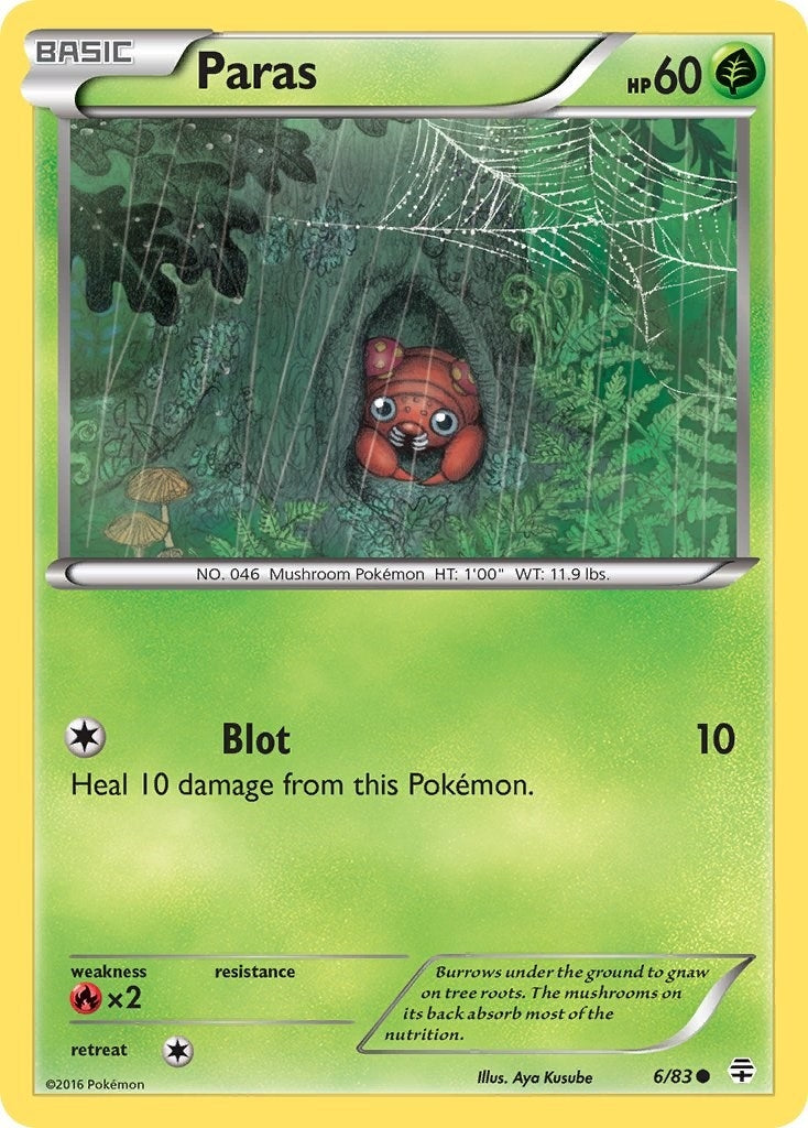 Image for Paras (6/83) (Generations) (GEN) - Pokemon