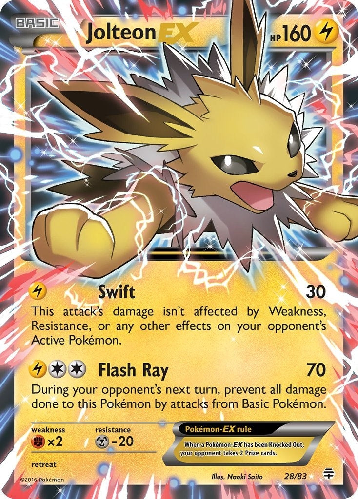 Image for Jolteon EX (28/83) (Generations) (GEN) - Pokemon
