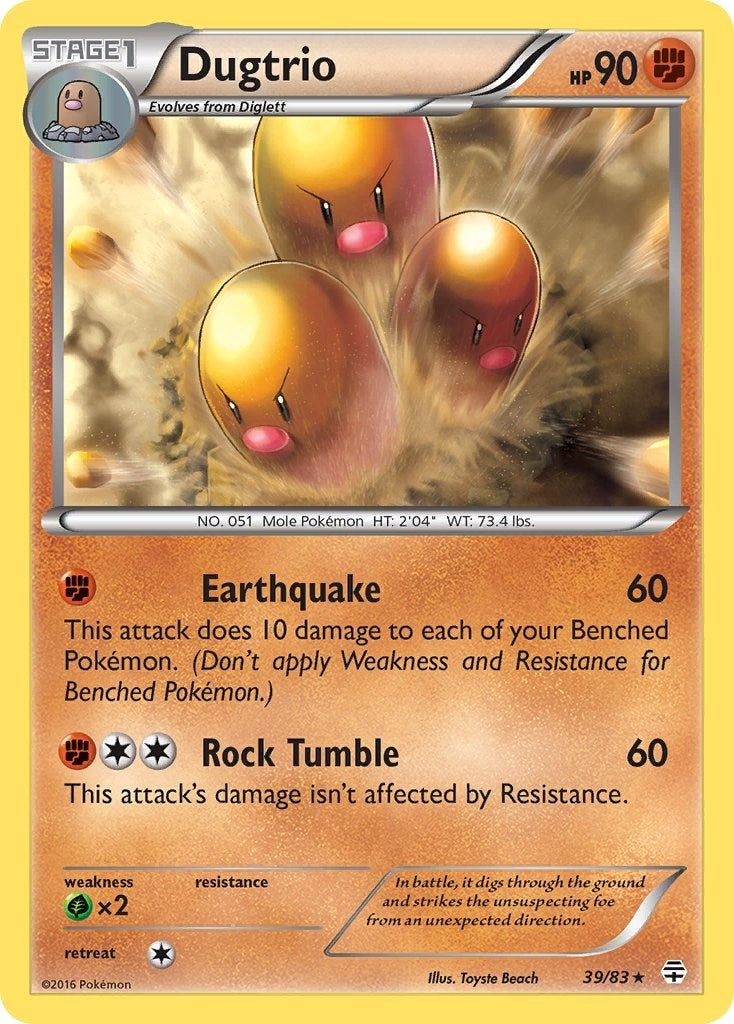 Image for Dugtrio (39/83) (Generations) (GEN) - Pokemon