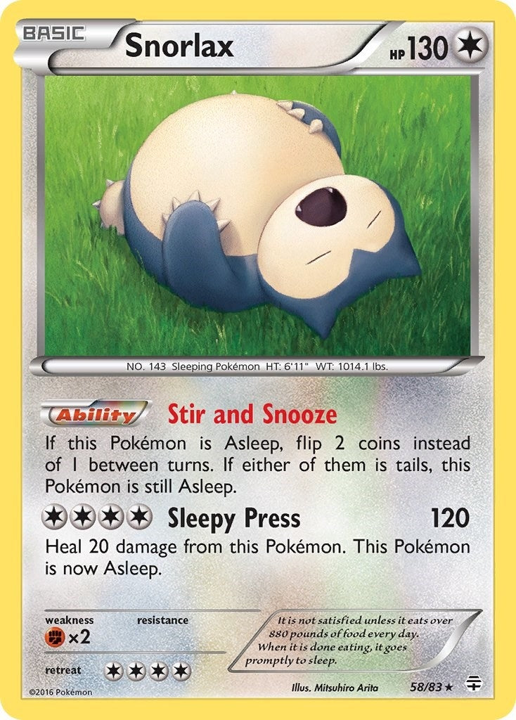 Image for Snorlax (58/83) (Generations) (GEN) - Pokemon