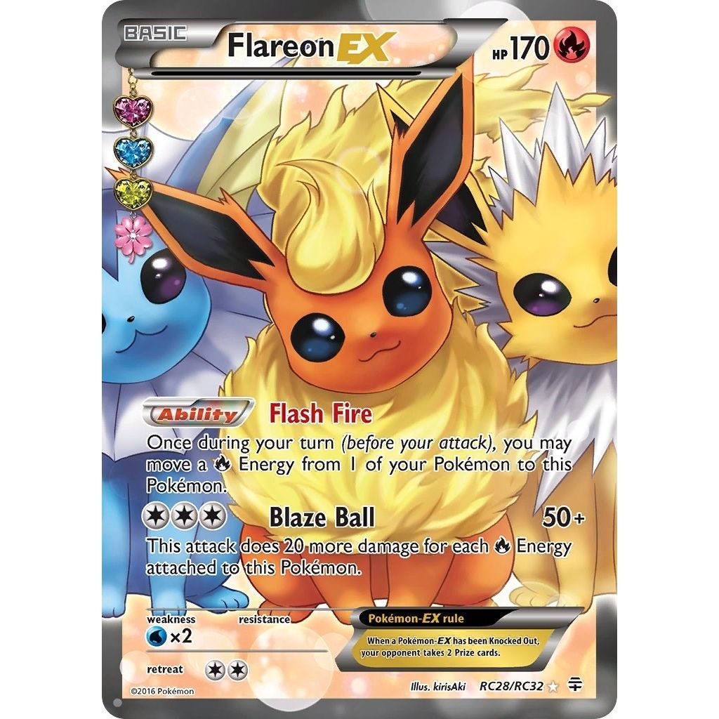 Image for Flareon EX (Full Art) (RC28/RC32) (Generations: Radiant Collection) - Pokemon