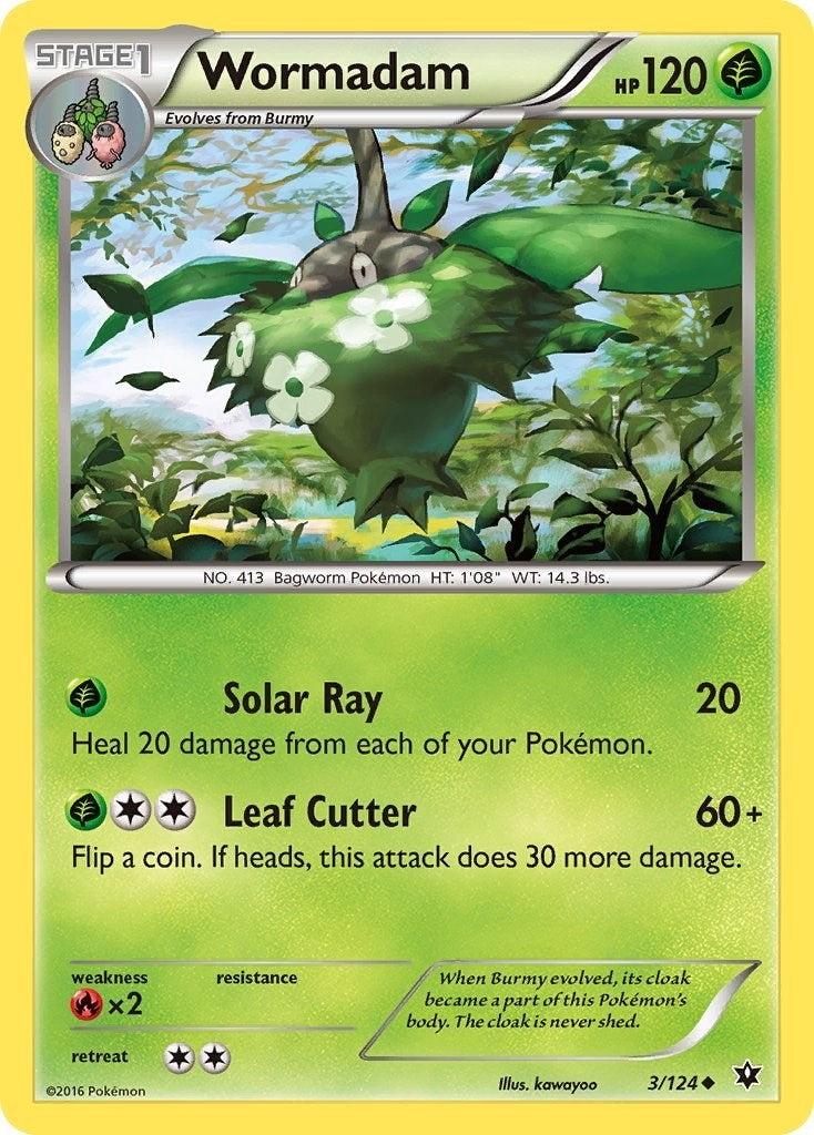 Image for Wormadam (3) (3/124) (XY - Fates Collide) (FCO) - Pokemon