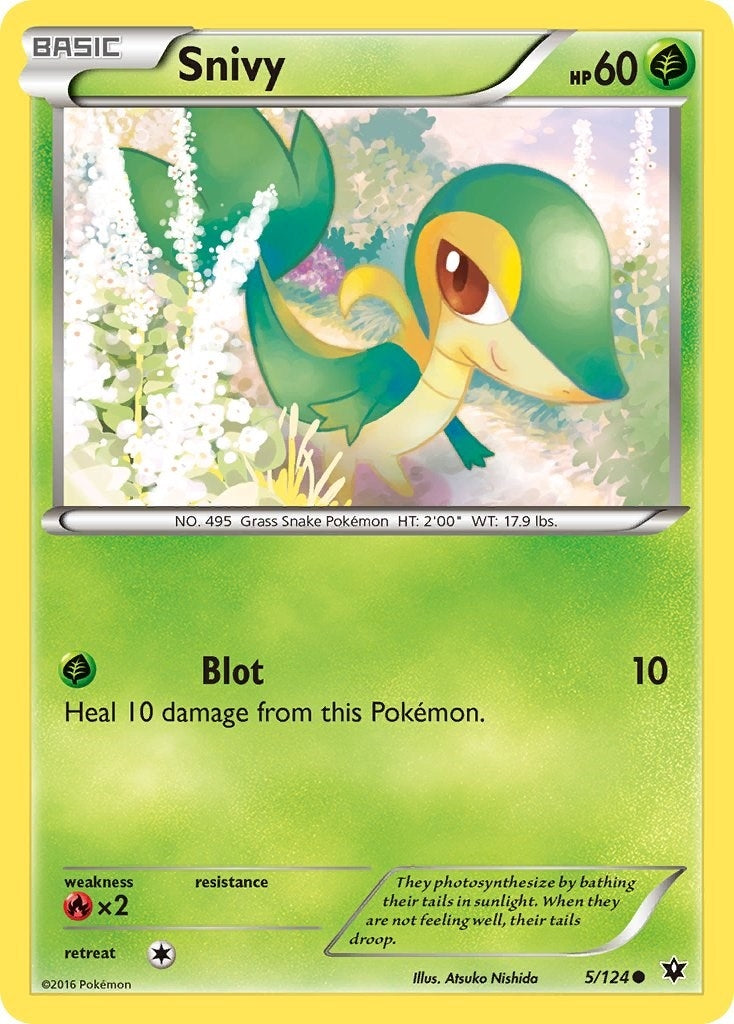 Image for Snivy (5/124) (XY - Fates Collide) (FCO) - Pokemon