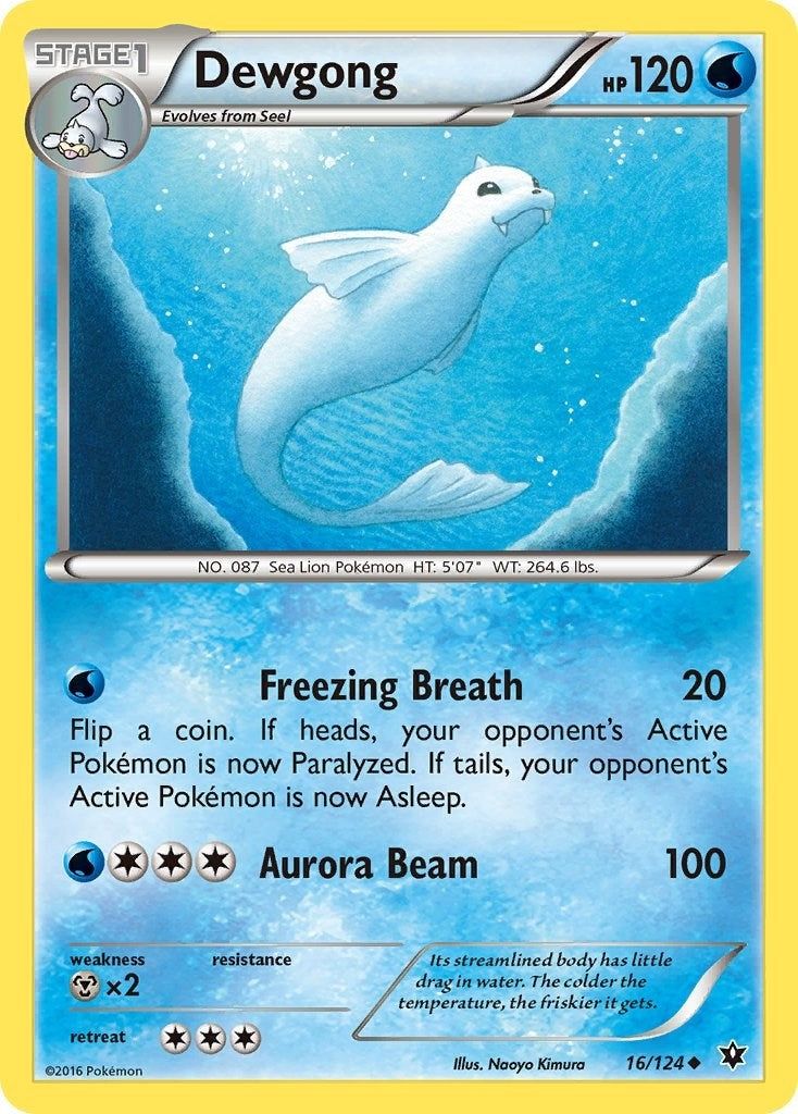 Image for Dewgong (16/124) (XY - Fates Collide) (FCO) - Pokemon