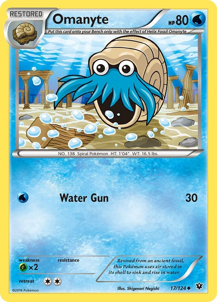 Image for Omanyte (17/124) (XY - Fates Collide) (FCO) - Pokemon