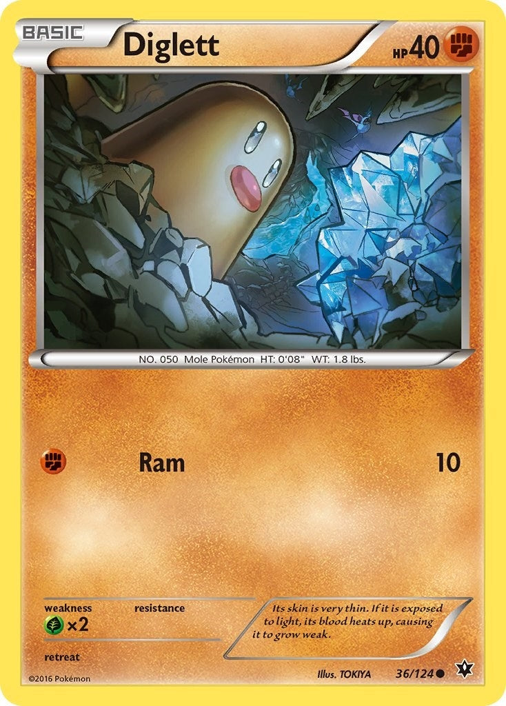 Image for Diglett (36/124) (XY - Fates Collide) (FCO) - Pokemon