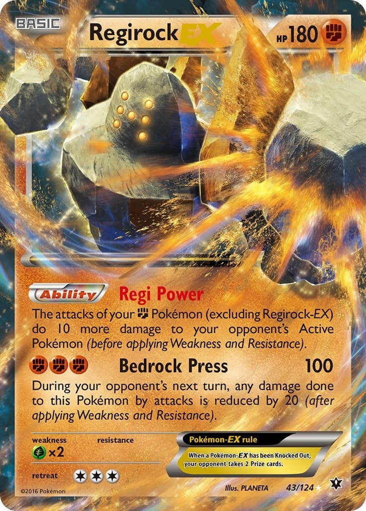 Image for Regirock EX (43/124) (XY - Fates Collide) (FCO) - Pokemon
