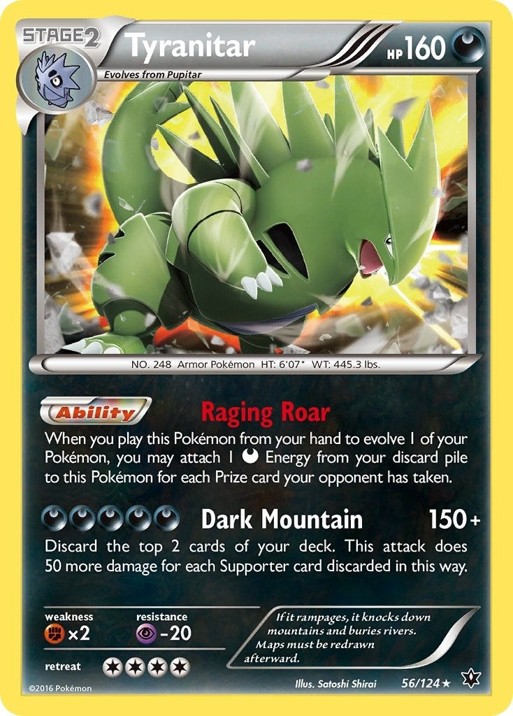 Image for Tyranitar (56/124) (XY - Fates Collide) (FCO) - Pokemon