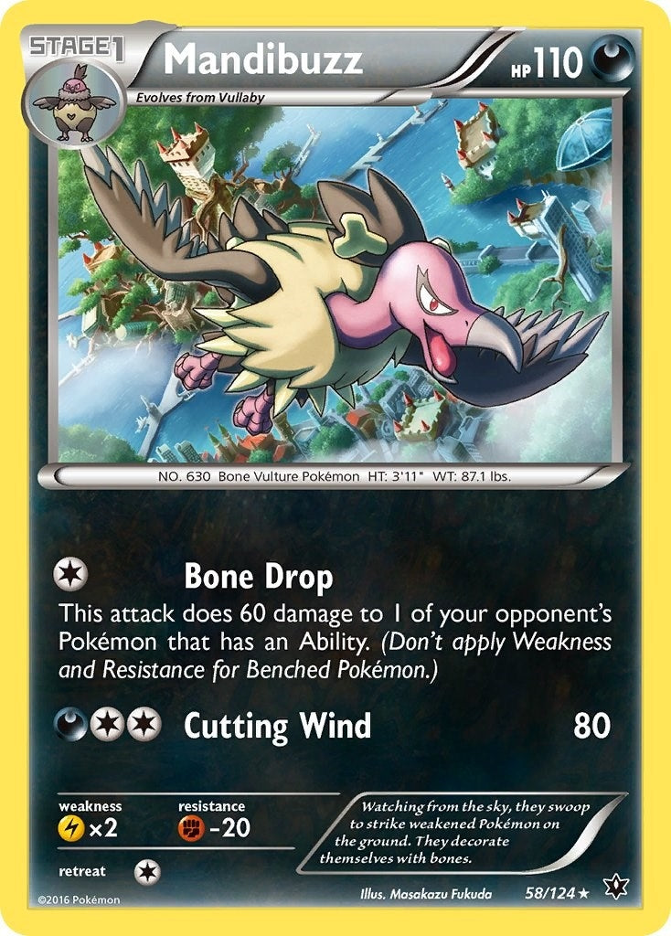 Image for Mandibuzz (58/124) (XY - Fates Collide) (FCO) - Pokemon