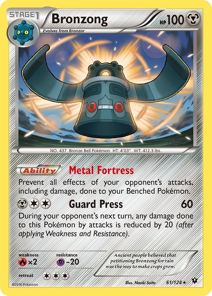 Image for Bronzong (61/124) (XY - Fates Collide) (FCO) - Pokemon