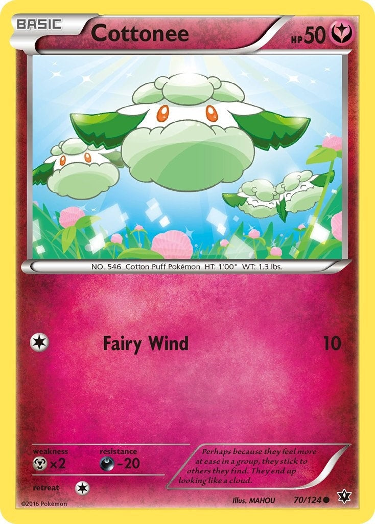 Image for Cottonee (70/124) (XY - Fates Collide) (FCO) - Pokemon