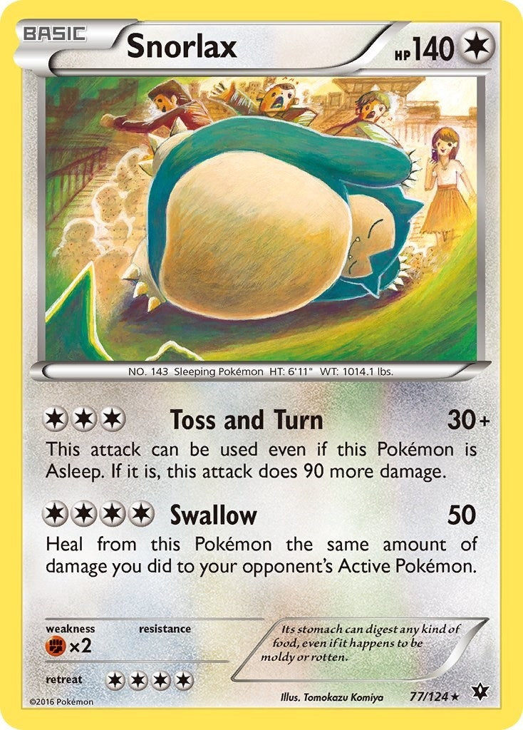 Image for Snorlax (77/124) (XY - Fates Collide) (FCO) - Pokemon
