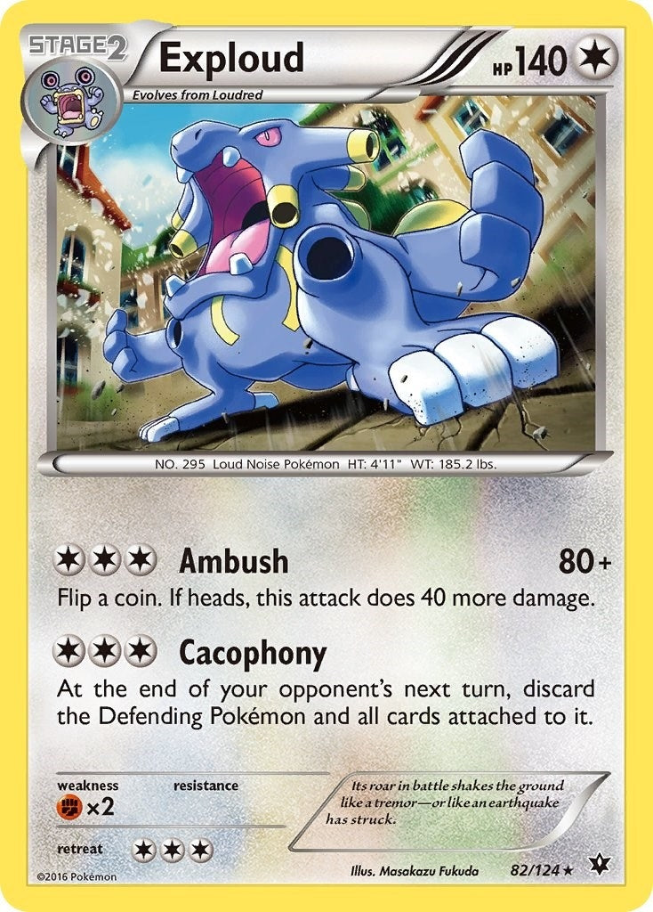 Image for Exploud (82/124) (XY - Fates Collide) (FCO) - Pokemon