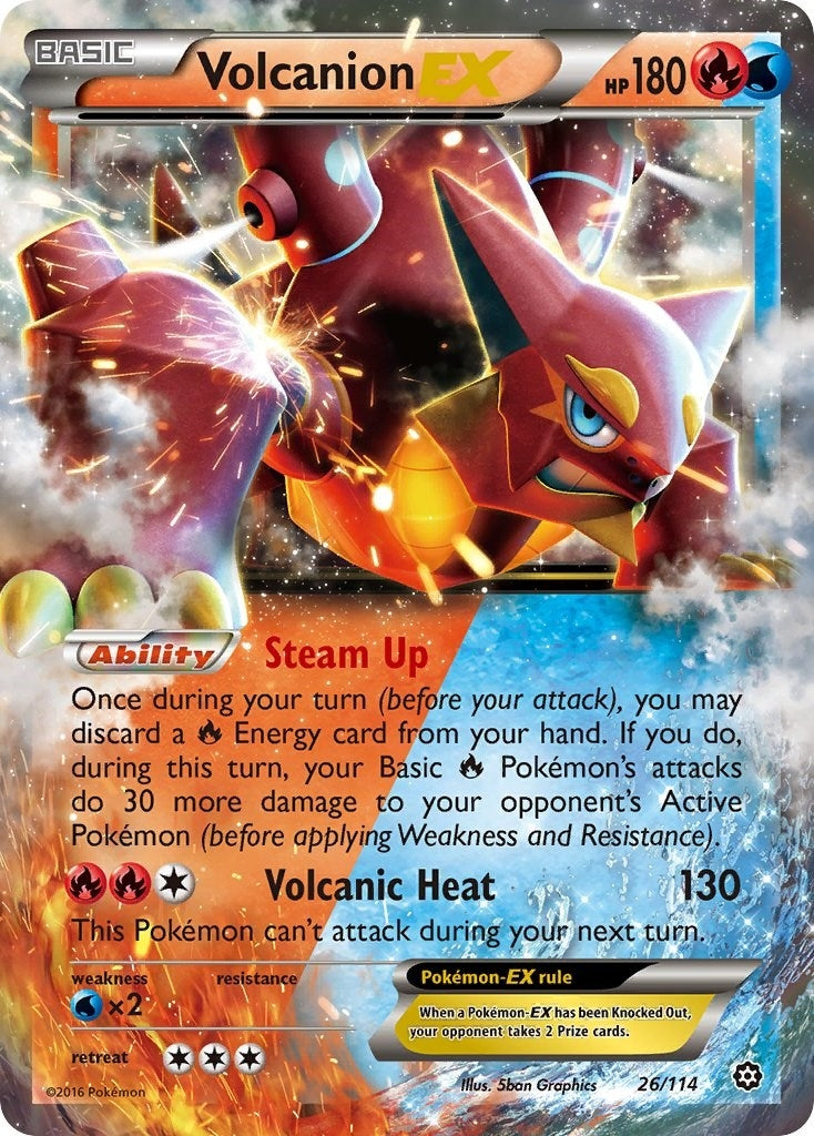 Image for Volcanion EX (26/114) (XY - Steam Siege) (STS) - Pokemon