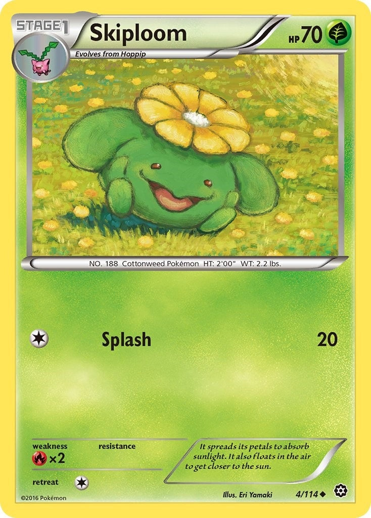 Image for Skiploom (4/114) (XY - Steam Siege) (STS) - Pokemon