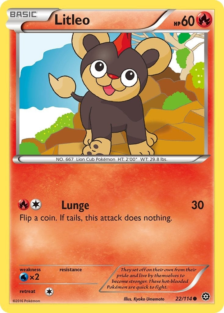 Image for Litleo (22/114) (XY - Steam Siege) (STS) - Pokemon