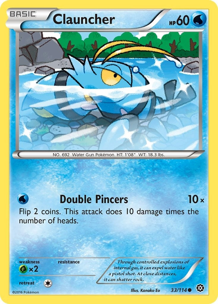 Image for Clauncher (33/114) (XY - Steam Siege) (STS) - Pokemon